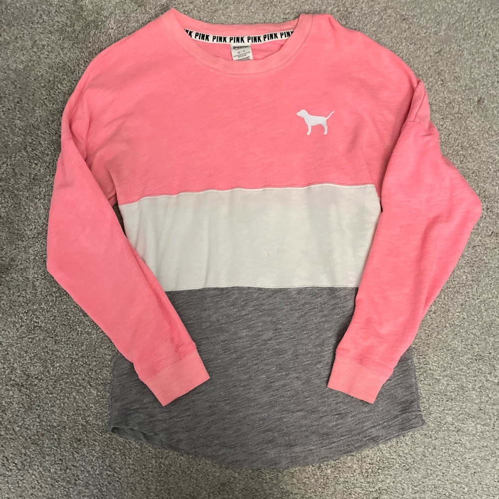 Victoria secret pink long sleeve shirt. Size xs